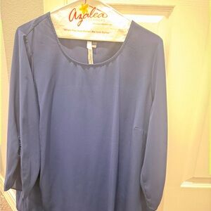 NY Collection Royal Blue Blouse